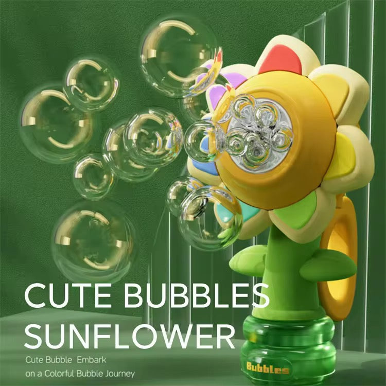 Sunflower bubble machine