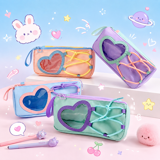 Pastel Heart Pouches