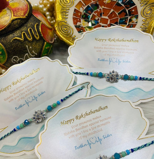Peacock Rakhi (set of 3)