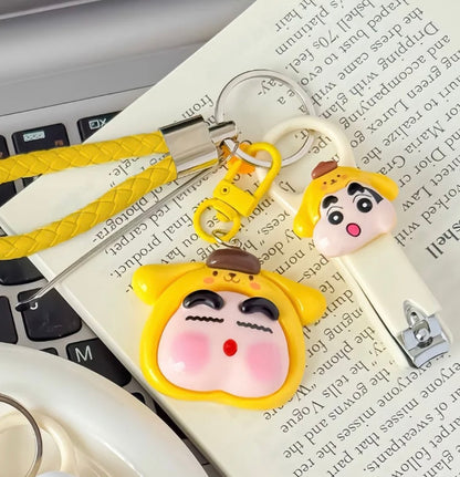 Sanrio x Shinchan 4 in 1 Keycharm