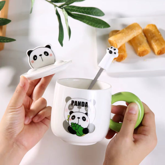 Panda Mug With Spoon