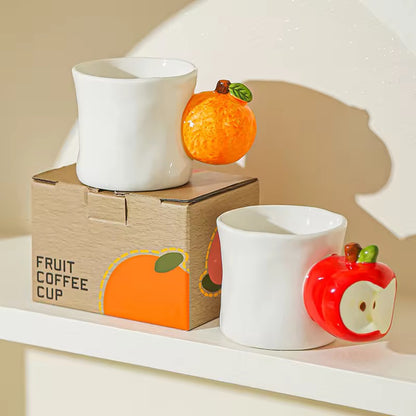 3D fruit Handle Ceramic Mug