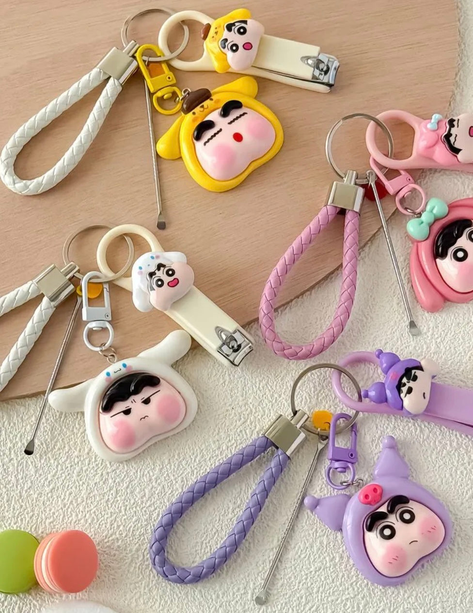 Sanrio x Shinchan 4 in 1 Keycharm