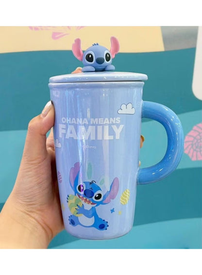Stitch Tall Mug With LID