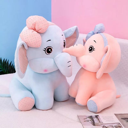 Bow Elephant Plush Toy