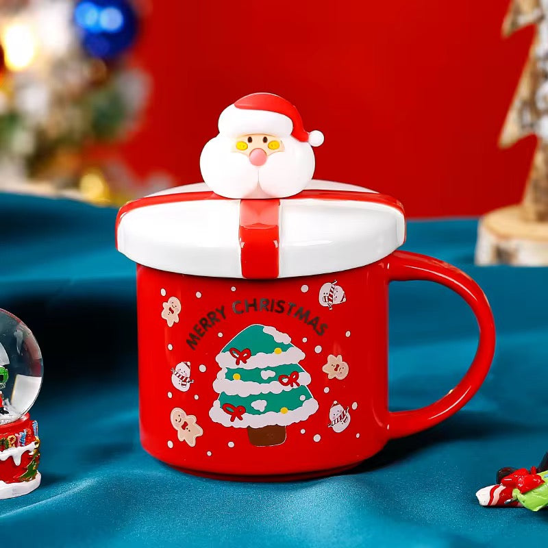 Gift Box Lid Christmas Mug