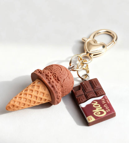 Ice Cream - Chocolate Bag Charm
