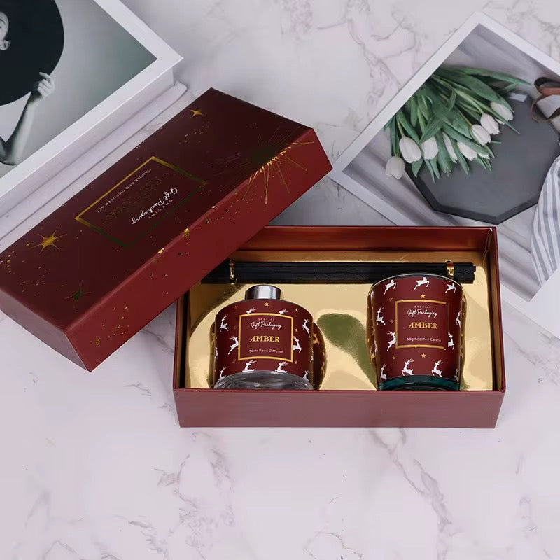 Christmas Reed Diffuser & Candle Gift Set