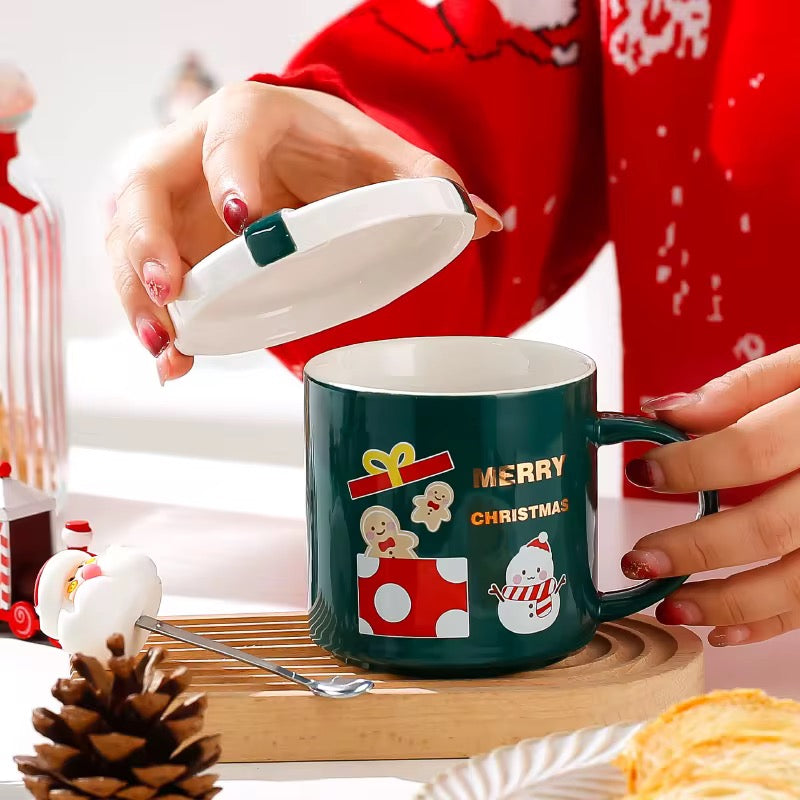 Gift Box Lid Christmas Mug