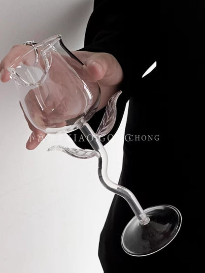Rose Wine Glass