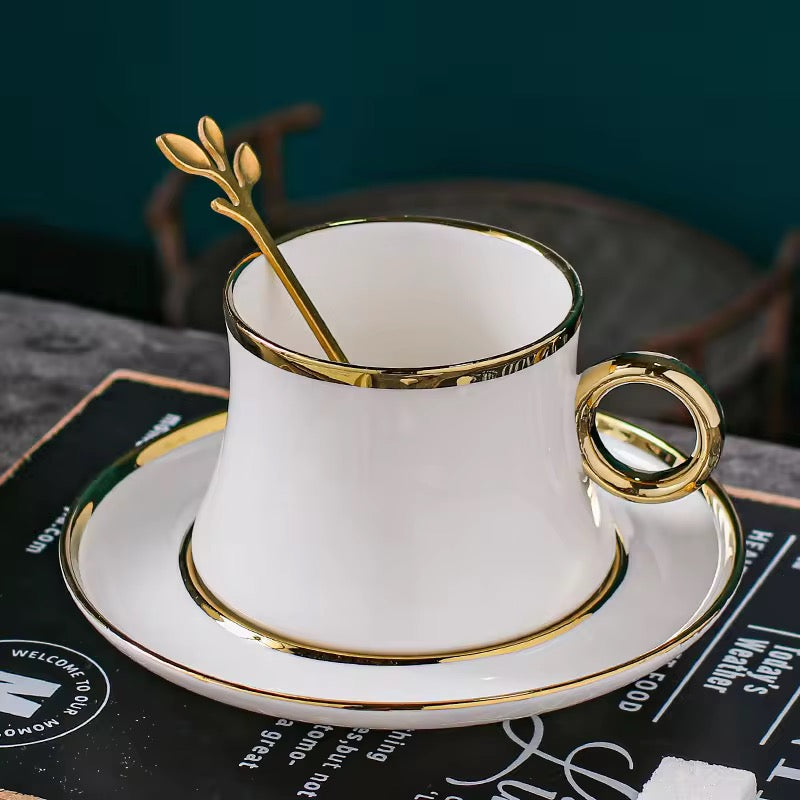 European Style Luxury Gold Painted Mug set