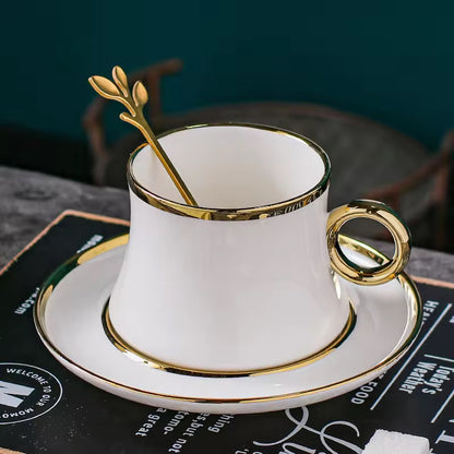 European Style Luxury Gold Painted Mug set