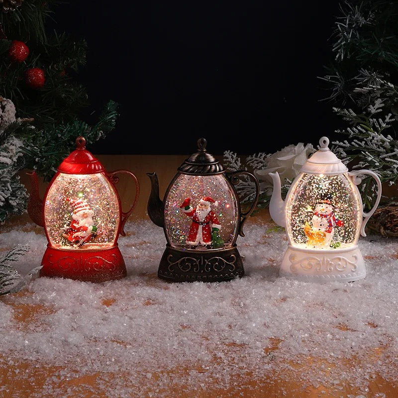 Santa Kettle Lamp / Showpiece