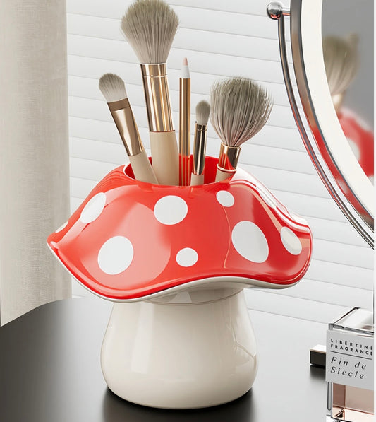 Mushroom Brush Holder