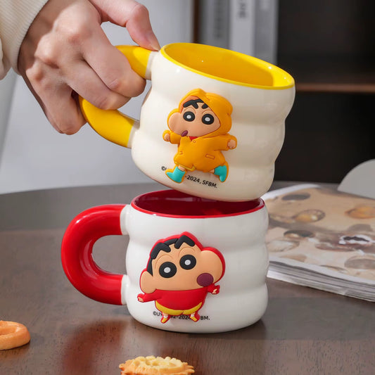 Crayon shinchan mug with magnetic charm