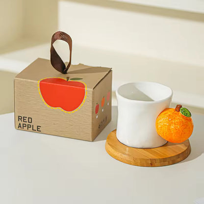 3D fruit Handle Ceramic Mug