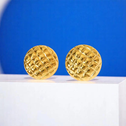 Round Anti Tarnish Earrings