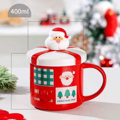 Gift Box Lid Christmas Mug