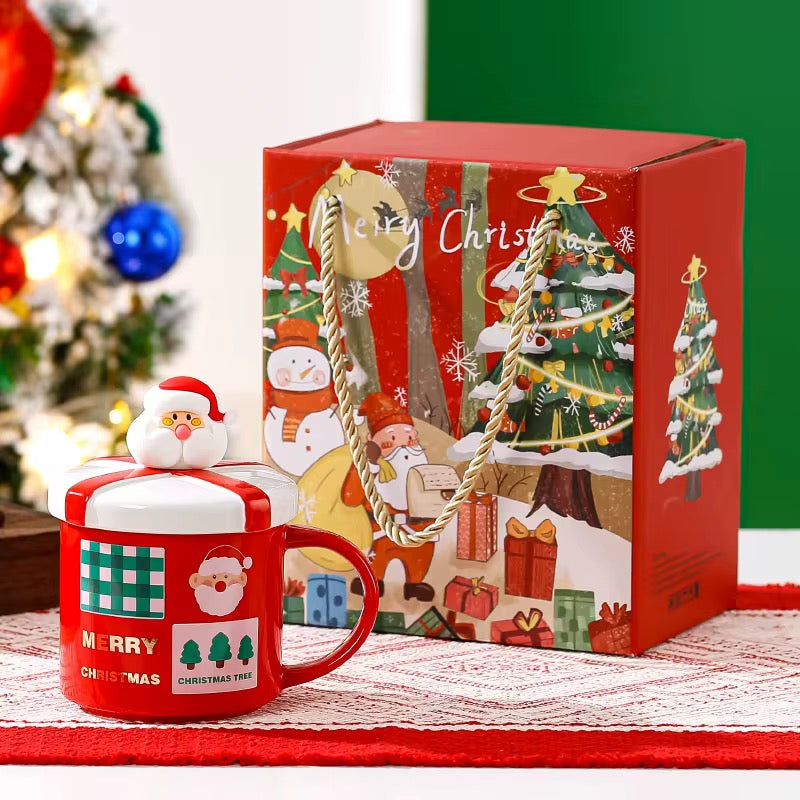 Gift Box Lid Christmas Mug