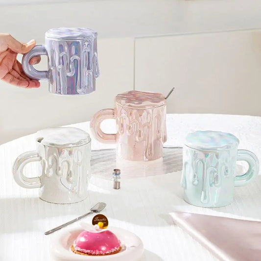Holographic Chocolate Dripping Mug