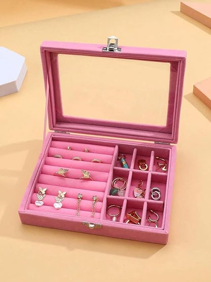 Personalised Velvet Jewellery Box (Free Shipping)