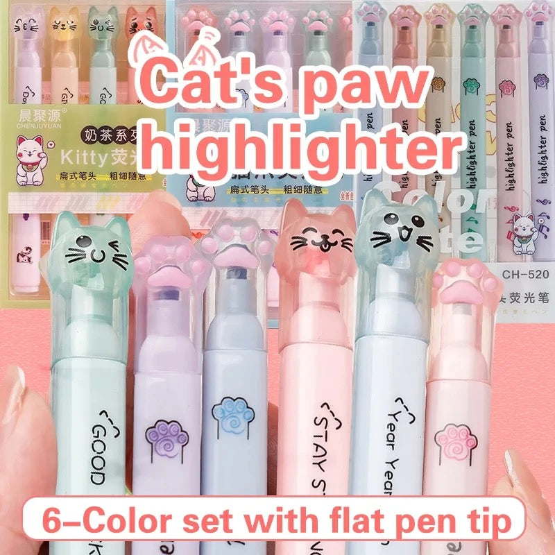 Paw Highlighters (set of 6)