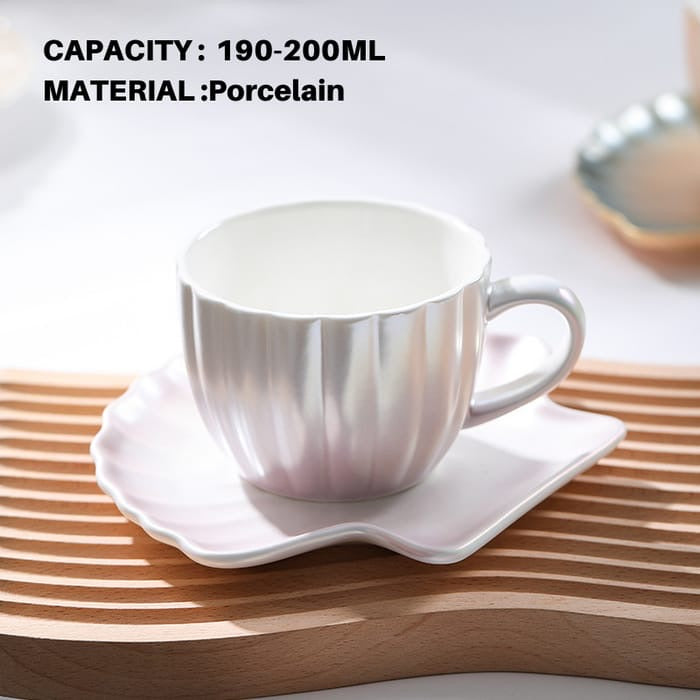 Pearl Glaze Gradient Cup & Saucer