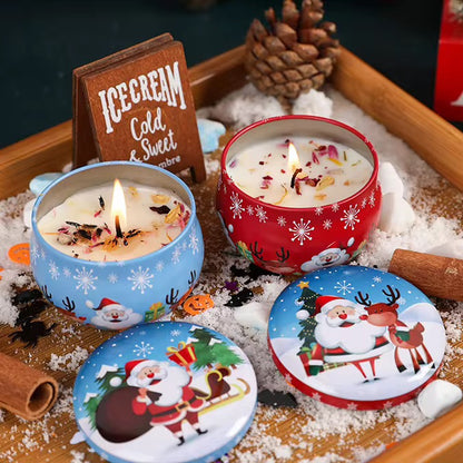 Dried Flowers Scented Candles (set of 4)