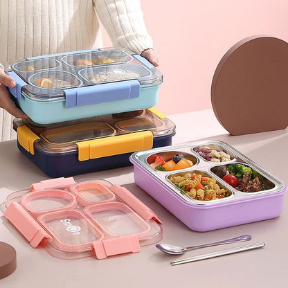 Bento Lunchbox - 4 Grid - 