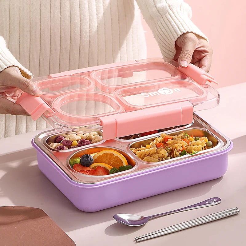 Bento Lunchbox - 4 Grid - 