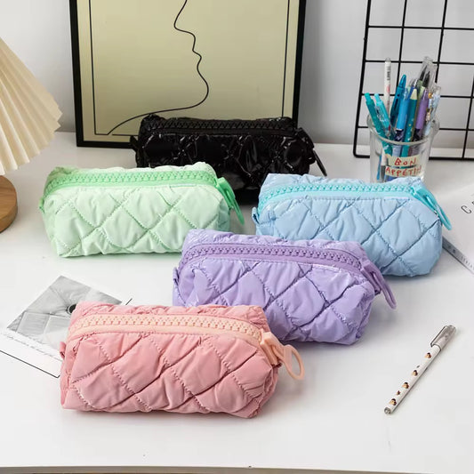 Pastel Big Zipper Pouches