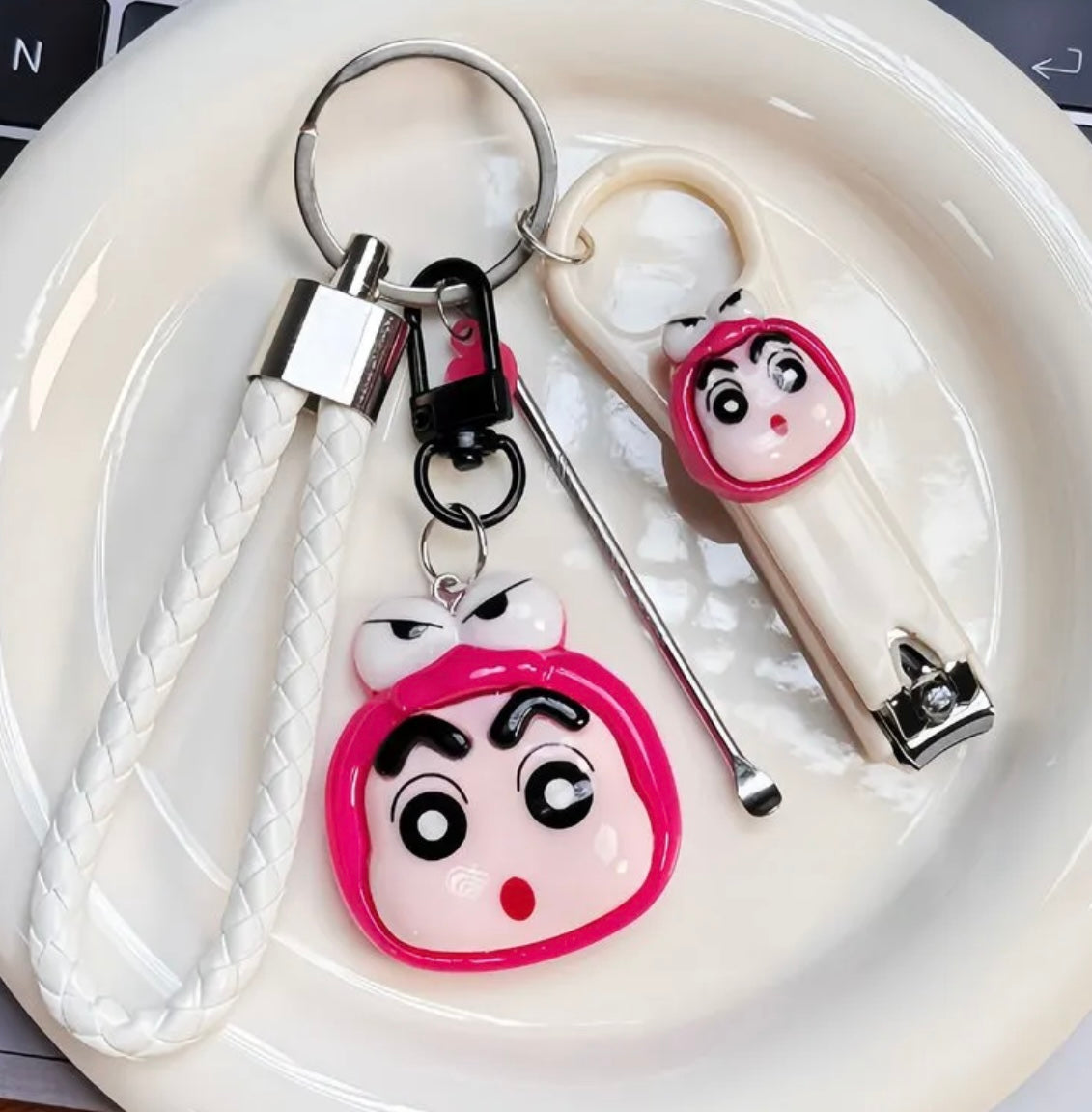 Sanrio x Shinchan 4 in 1 Keycharm