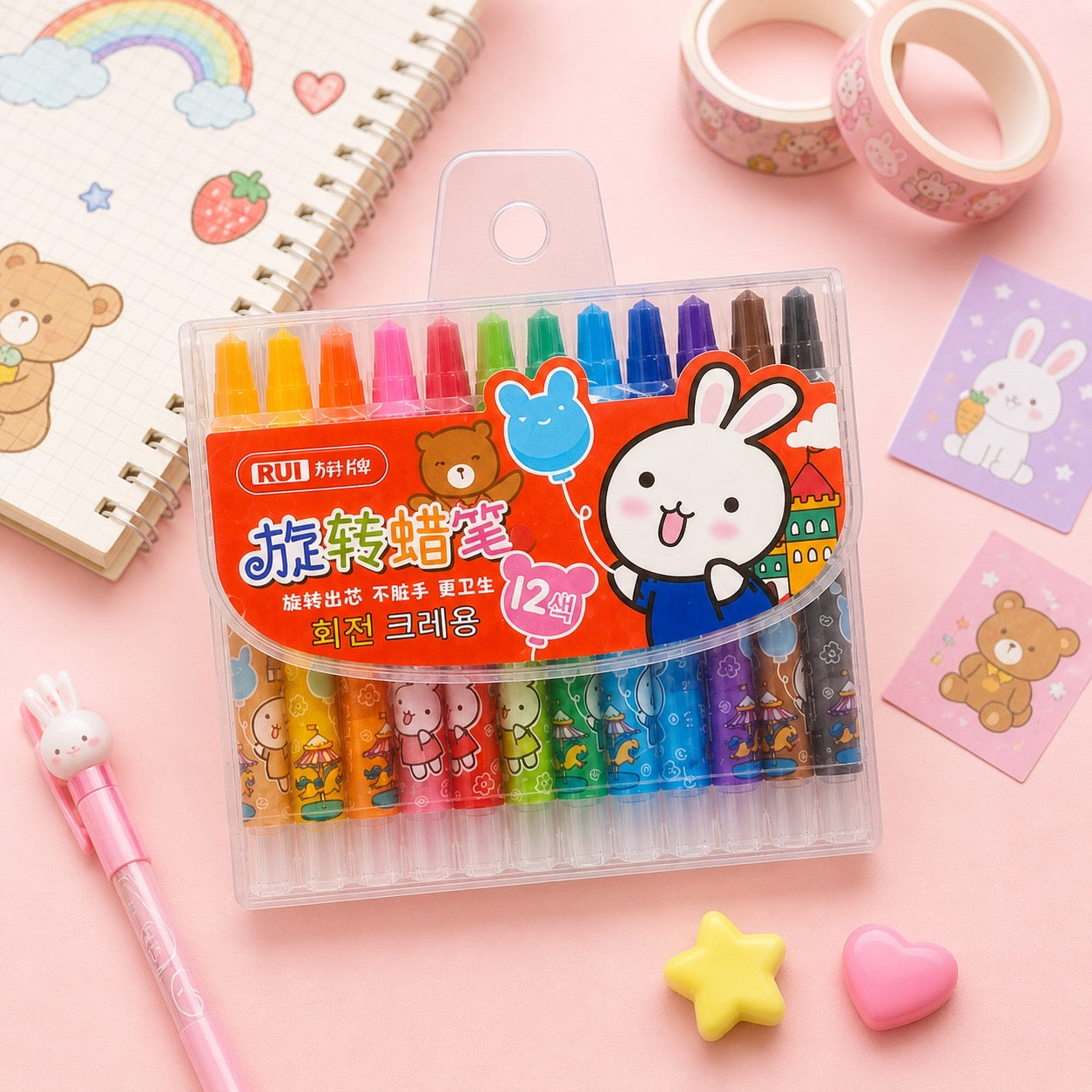 Twistable Crayons (Kawaii Edition)