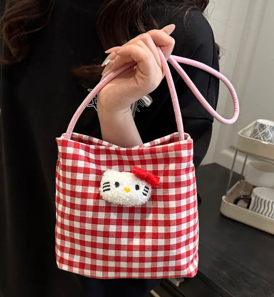 Ghingham Hello Kitty Bag