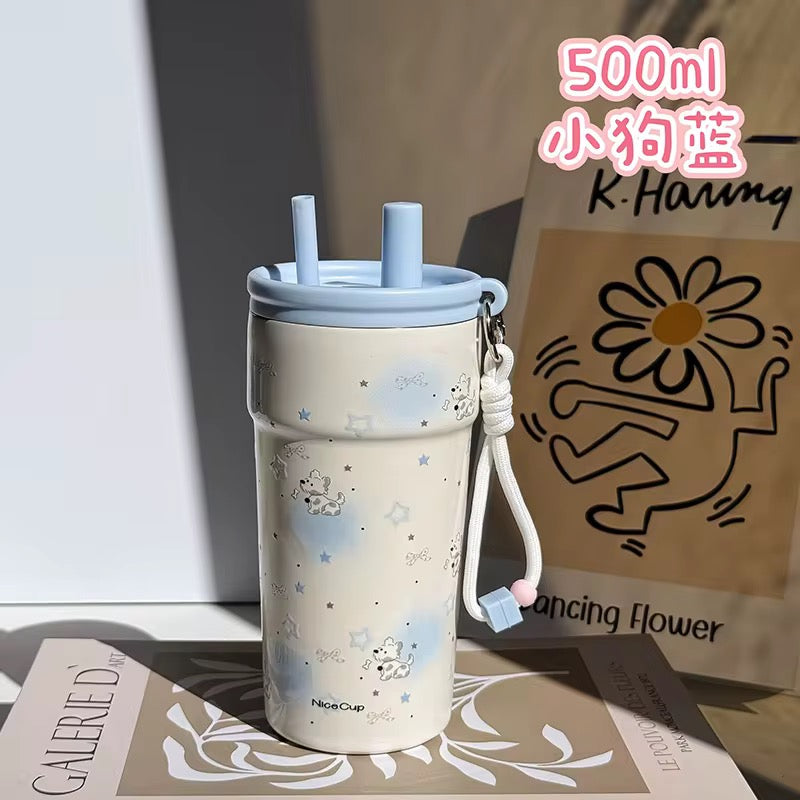 Pinteresty Cute Insulated Tumblers (500 ML)