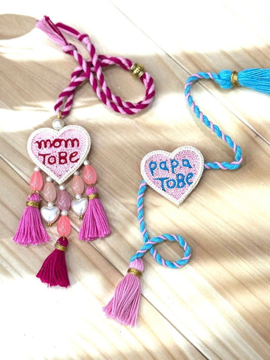 Mom to be & Dad to be Rakhi & Lumba Set