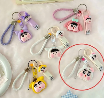 Sanrio x Shinchan 4 in 1 Keycharm