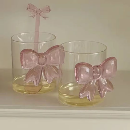 Cute Aesthetic Bow Glass (Pre-order)