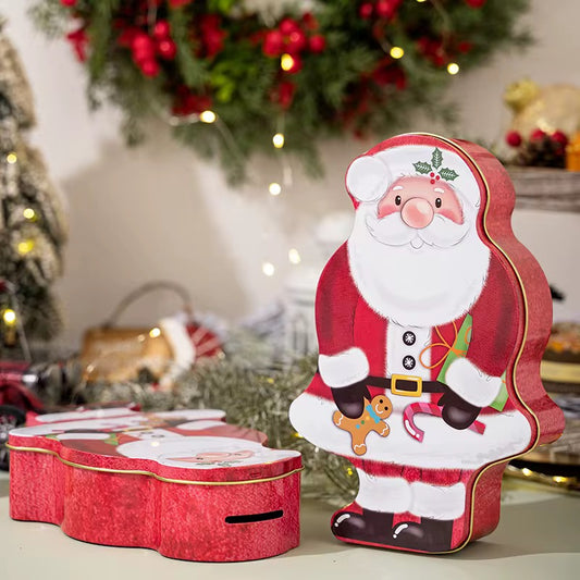 Santa Cookie Tin Box / Piggy Bank