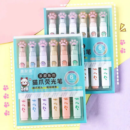Paw Highlighters (set of 6)