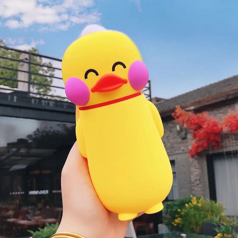 Cute Duckling Glass Bottle - 