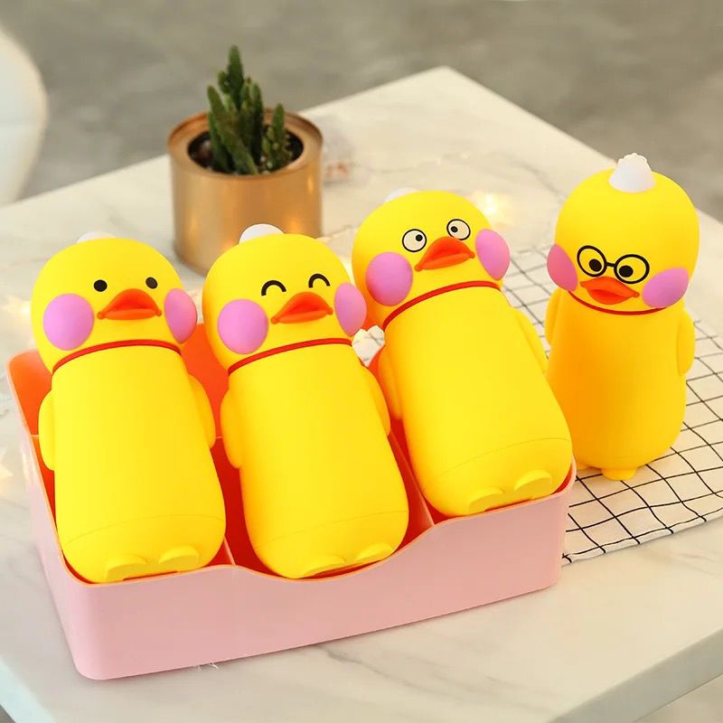 Cute Duckling Glass Bottle - 
