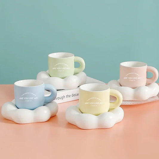 Pastel Cloud Saucer & Mug