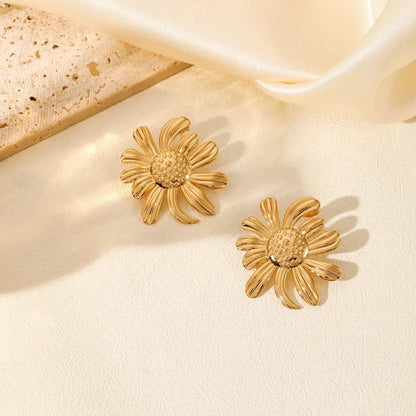 Sunflower Anti Tarnish Earrings