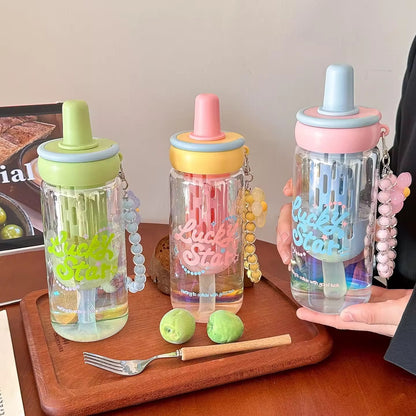 Pastel infuser glass cups