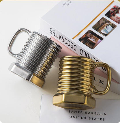Screw Bolt Shaped Ceramic Mug