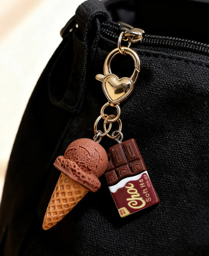 Ice Cream - Chocolate Bag Charm