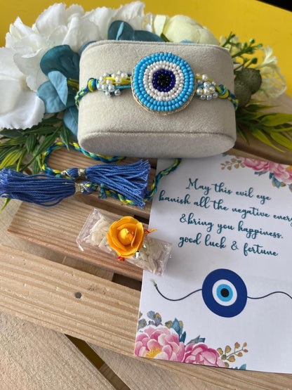 Evil Eye Beaded Rakhi