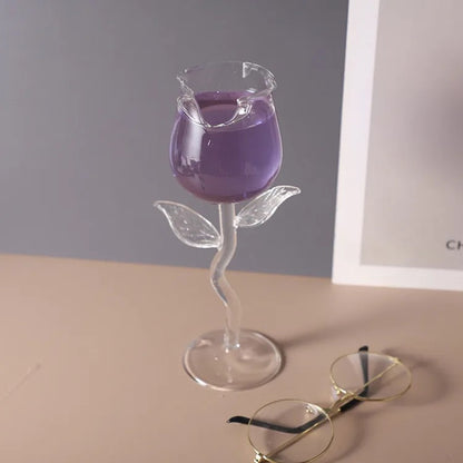 Rose Wine Glass