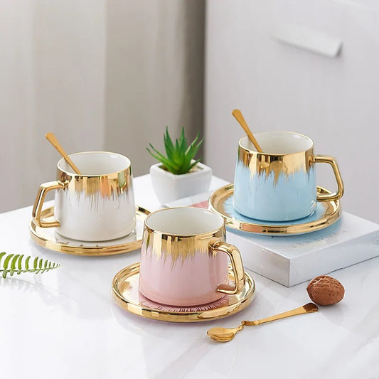 European Style Luxury Cup & Saucer Set